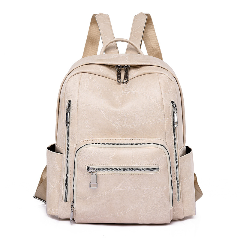 Leather Work Womens Backpack - Sac à dos en cuir PU