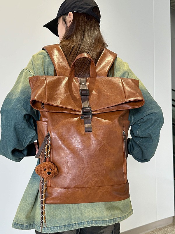 Leather Work Womens Backpack - Sac à dos vintage de style