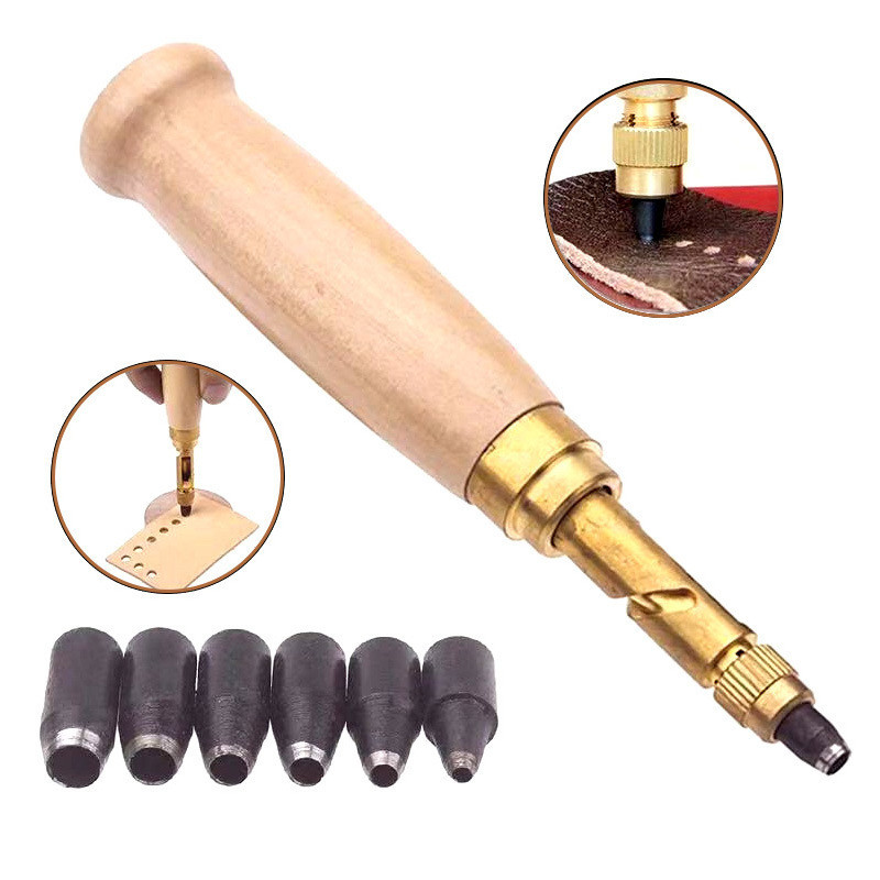 Leather Punch Revolving - Perforateur rotatif de poinçon en cuir,