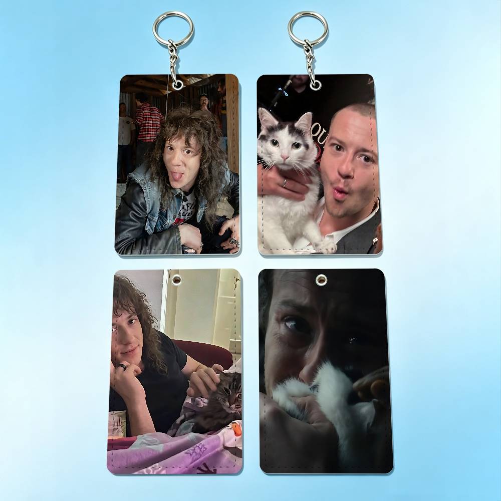 Leather Work Leather - Porte-badge porte-clés J-Joseph Quinn Cat pour
