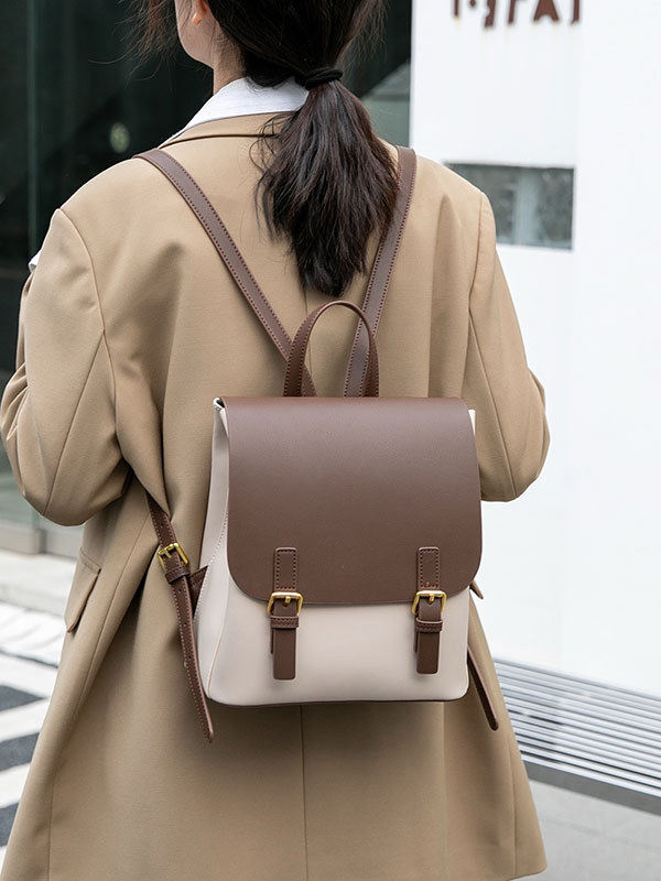 Leather Work Womens Backpack - Sac à dos tendance pour femme