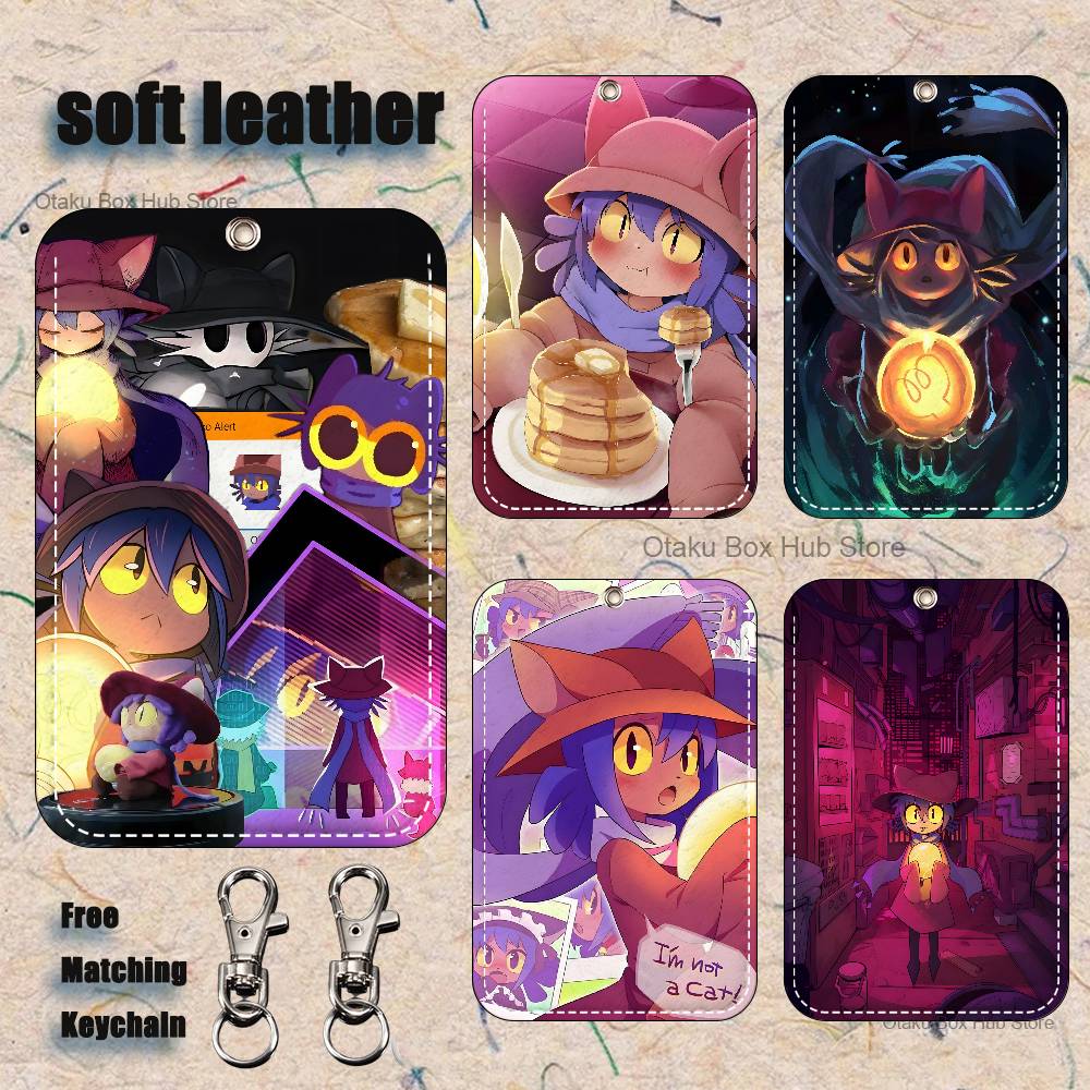Leather Work Leather - Porte-clés Anime N-Niko O-OneshotS, porte-carte bancaire,