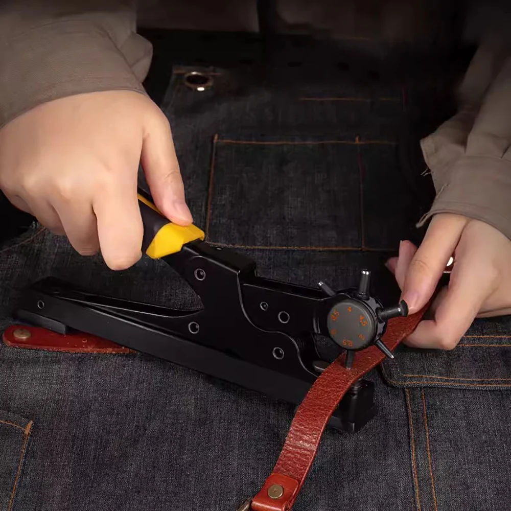 Perforateur de trous en cuir,  - Leather Punch Revolving avis et prix