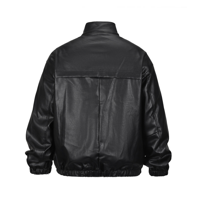 Veste en cuir PU ACOMOSON, sty - Leather Work Jacket Mens avis et prix