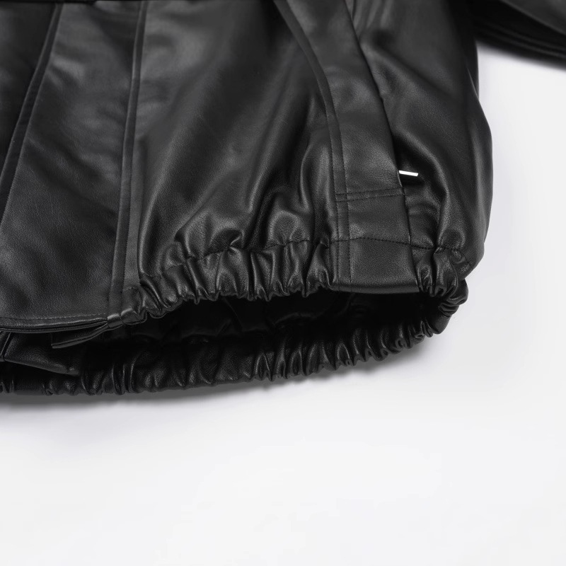 Veste en cuir PU ACOMOSON, sty - Leather Work Jacket Mens avis et prix
