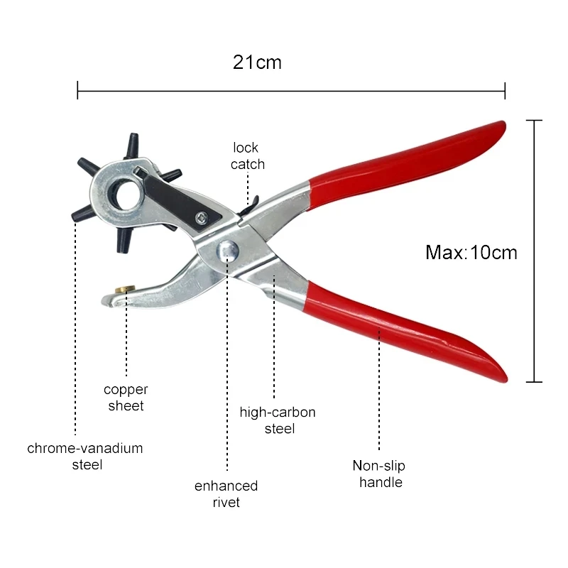 Poinçon de trous de ceinture e - Leather Punch Revolving avis et prix