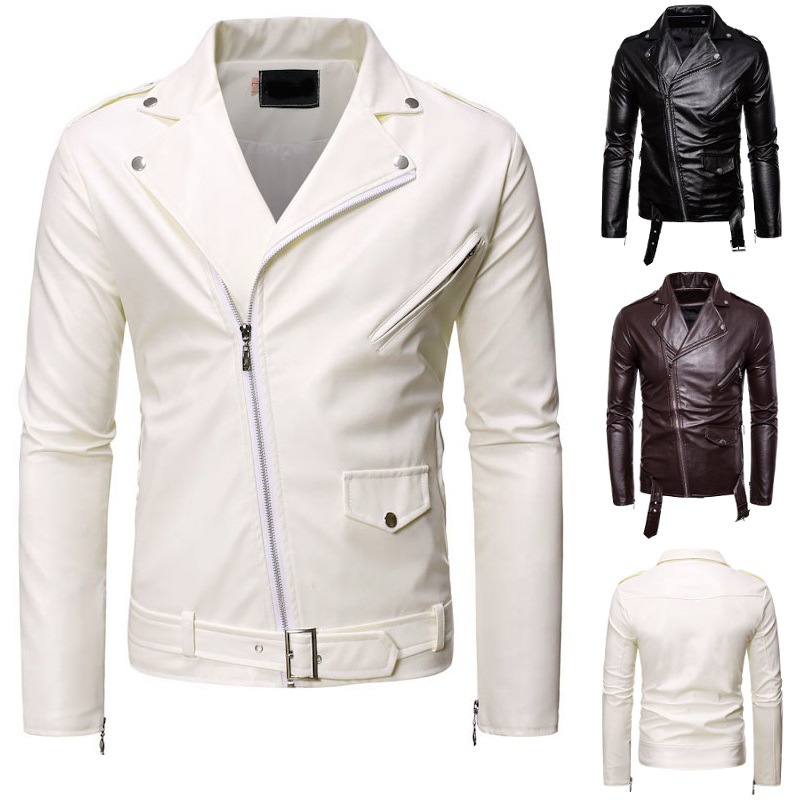 Vestes en similicuir pour homm - Leather Work Jacket Mens avis et prix
