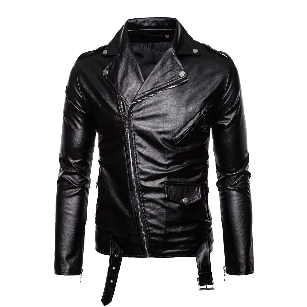 Vestes en similicuir pour homm - Leather Work Jacket Mens avis et prix
