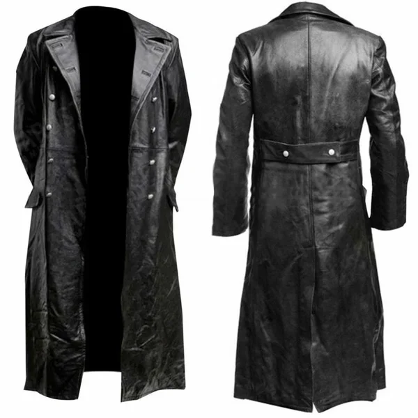 Veste en cuir hommes hiver pol - Leather Work Jacket avis et prix