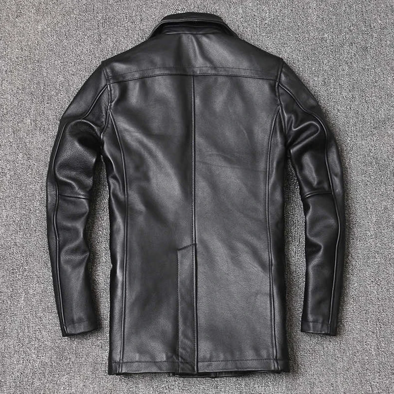 Veste en cuir véritable pour h - Leather Work Jacket avis et prix