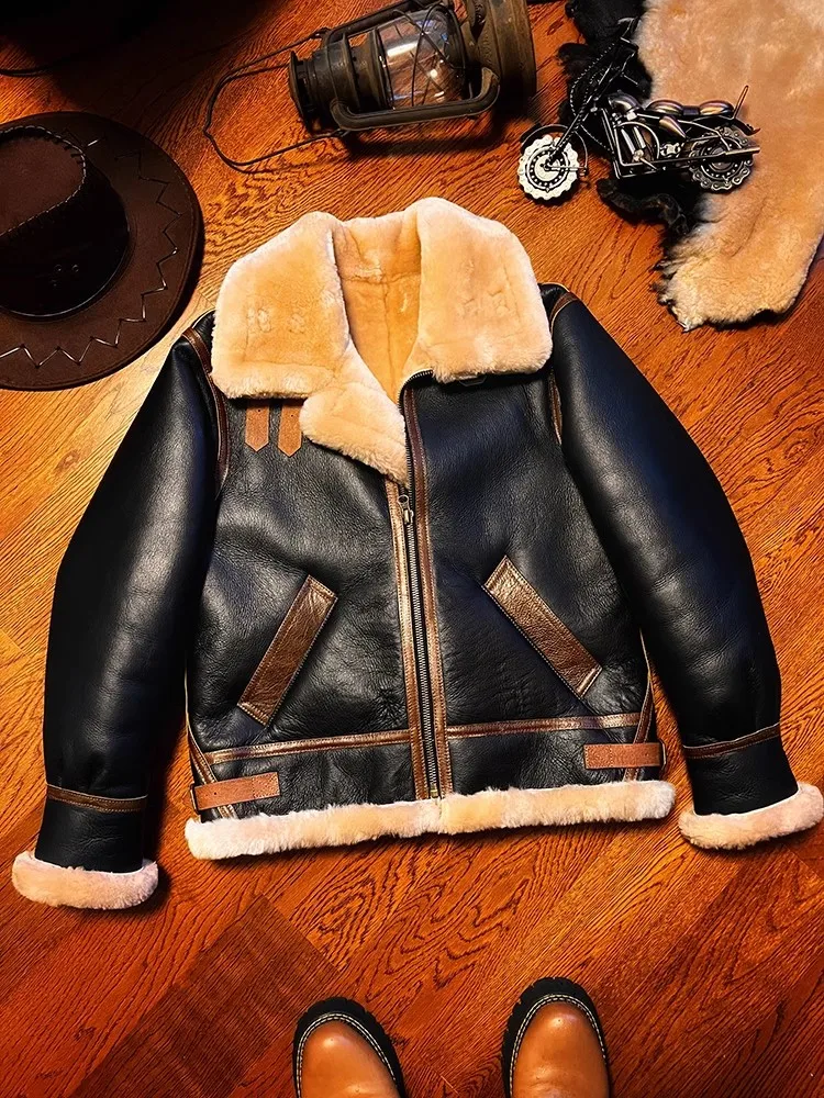 LNY-Qualité supérieure Veste c - Leather Work Jacket avis et prix