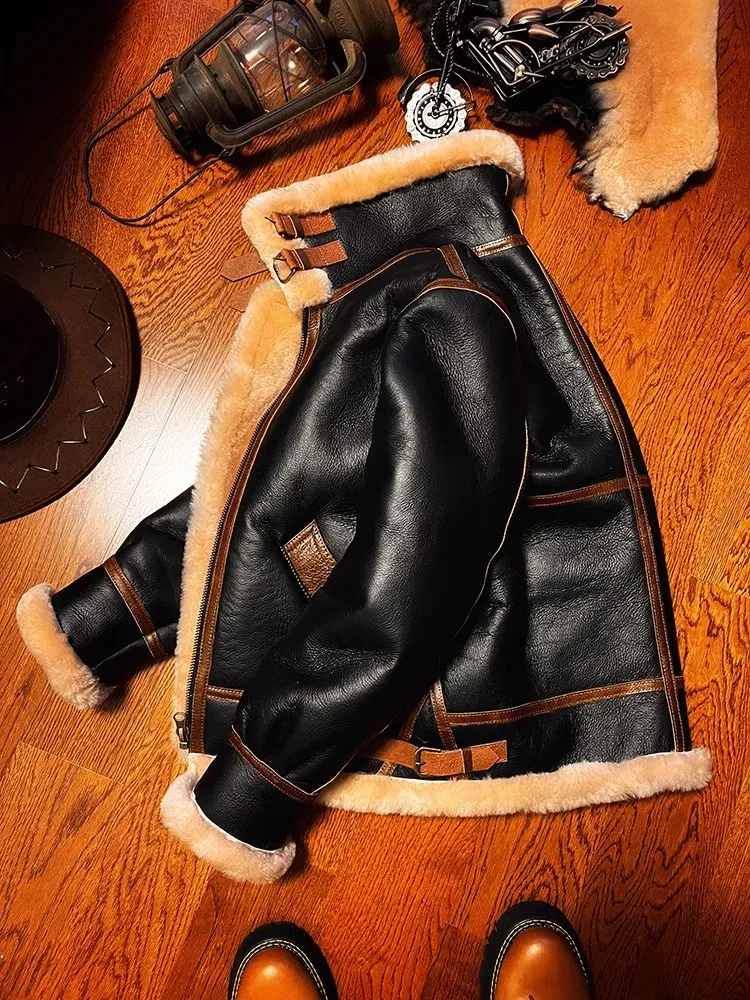 LNY-Qualité supérieure Veste c - Leather Work Jacket avis et prix