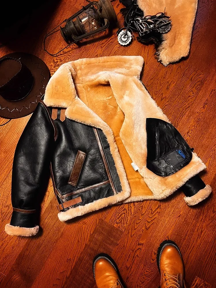 LNY-Qualité supérieure Veste c - Leather Work Jacket avis et prix