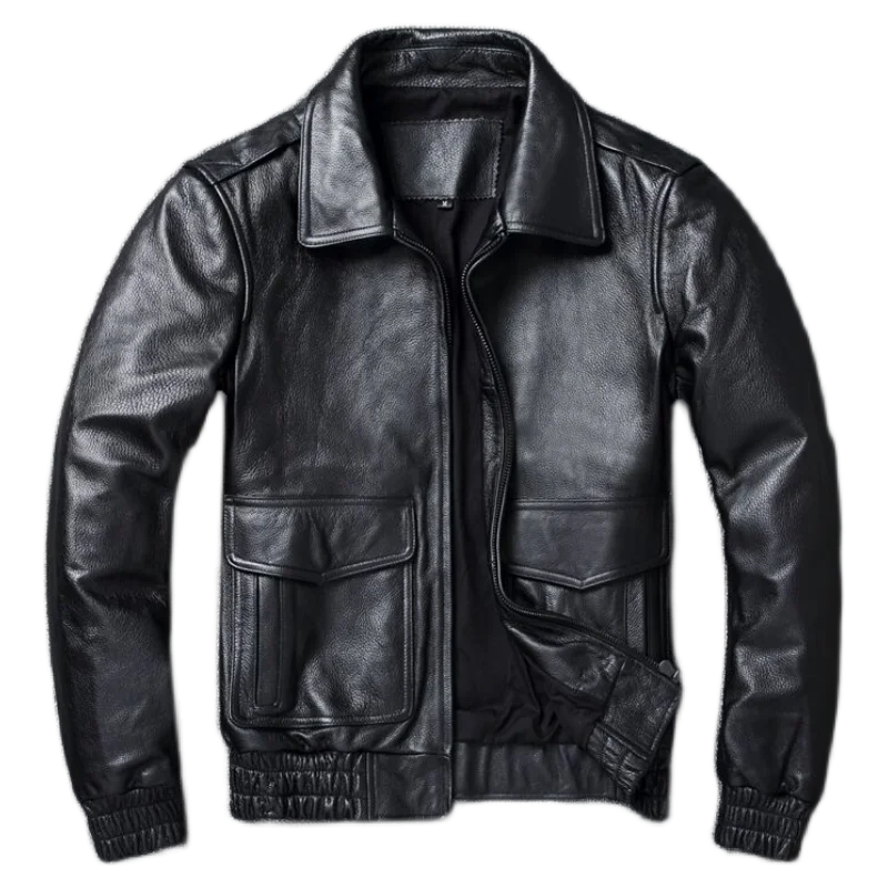 Veste d'hiver en cuir véritabl - Leather Work Jacket avis et prix