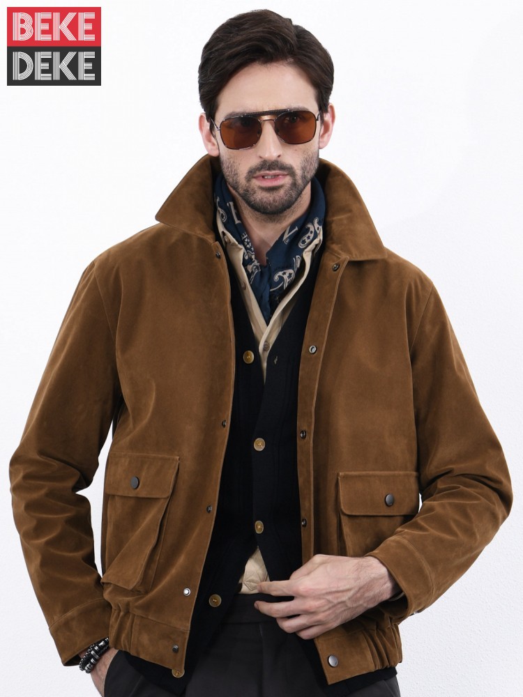 Veste en cuir PU pour homme, s - Leather Work Jacket Mens avis et prix