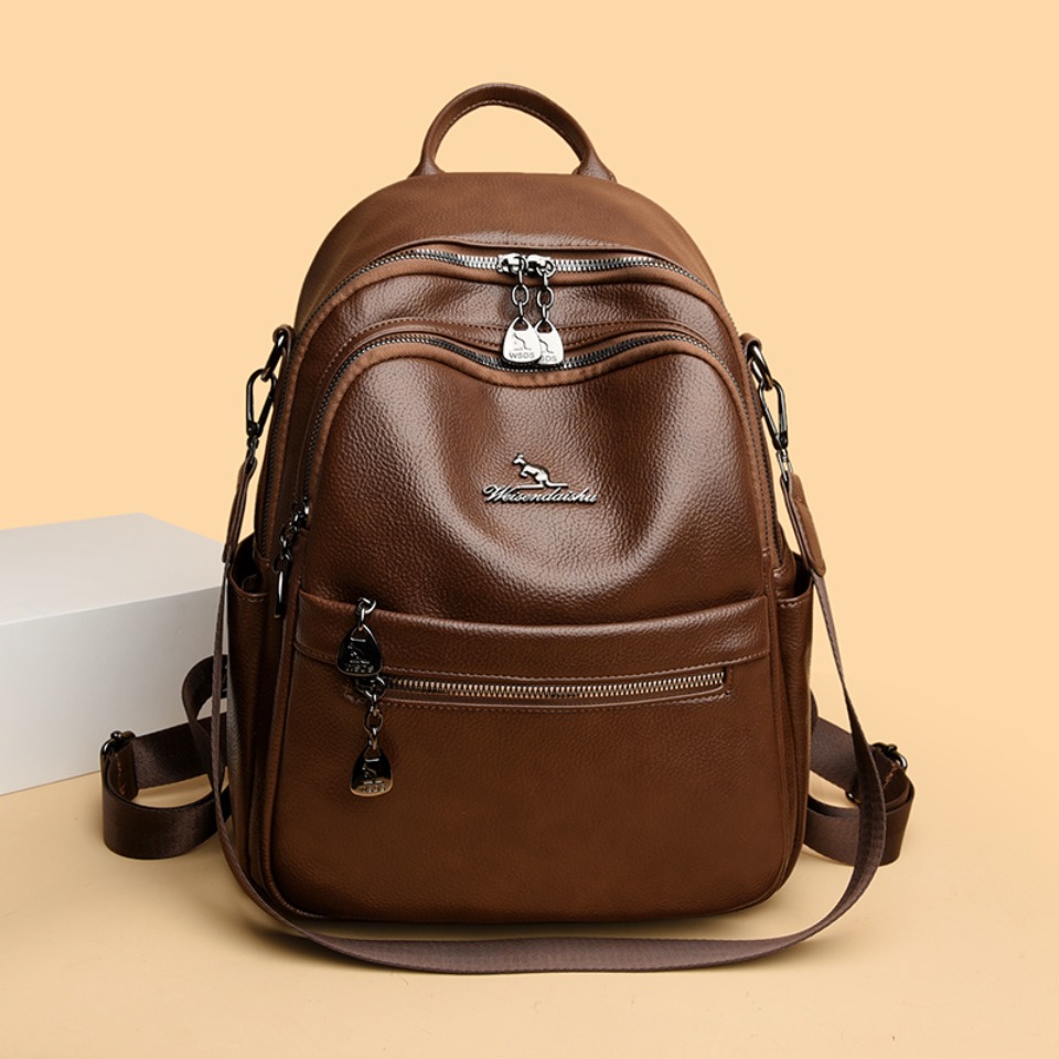 Sac à dos en cuir texturé, sac - Leather Work Womens Backpack avis et prix