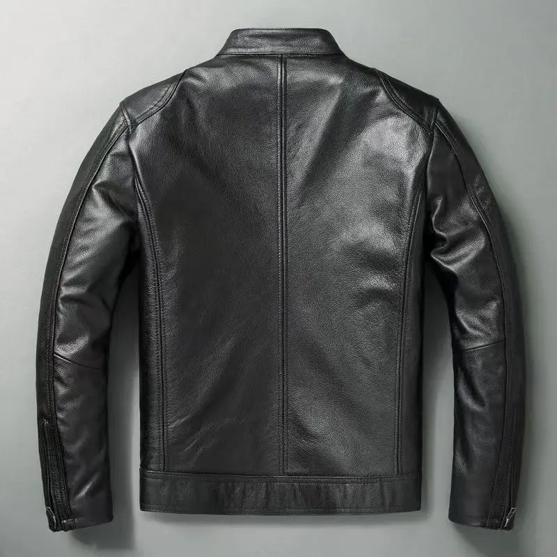 Veste en cuir véritable pour h - Leather Work Jacket avis et prix