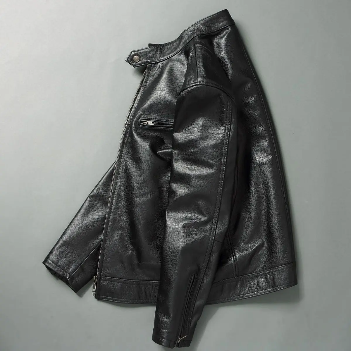 Veste en cuir véritable pour h - Leather Work Jacket avis et prix