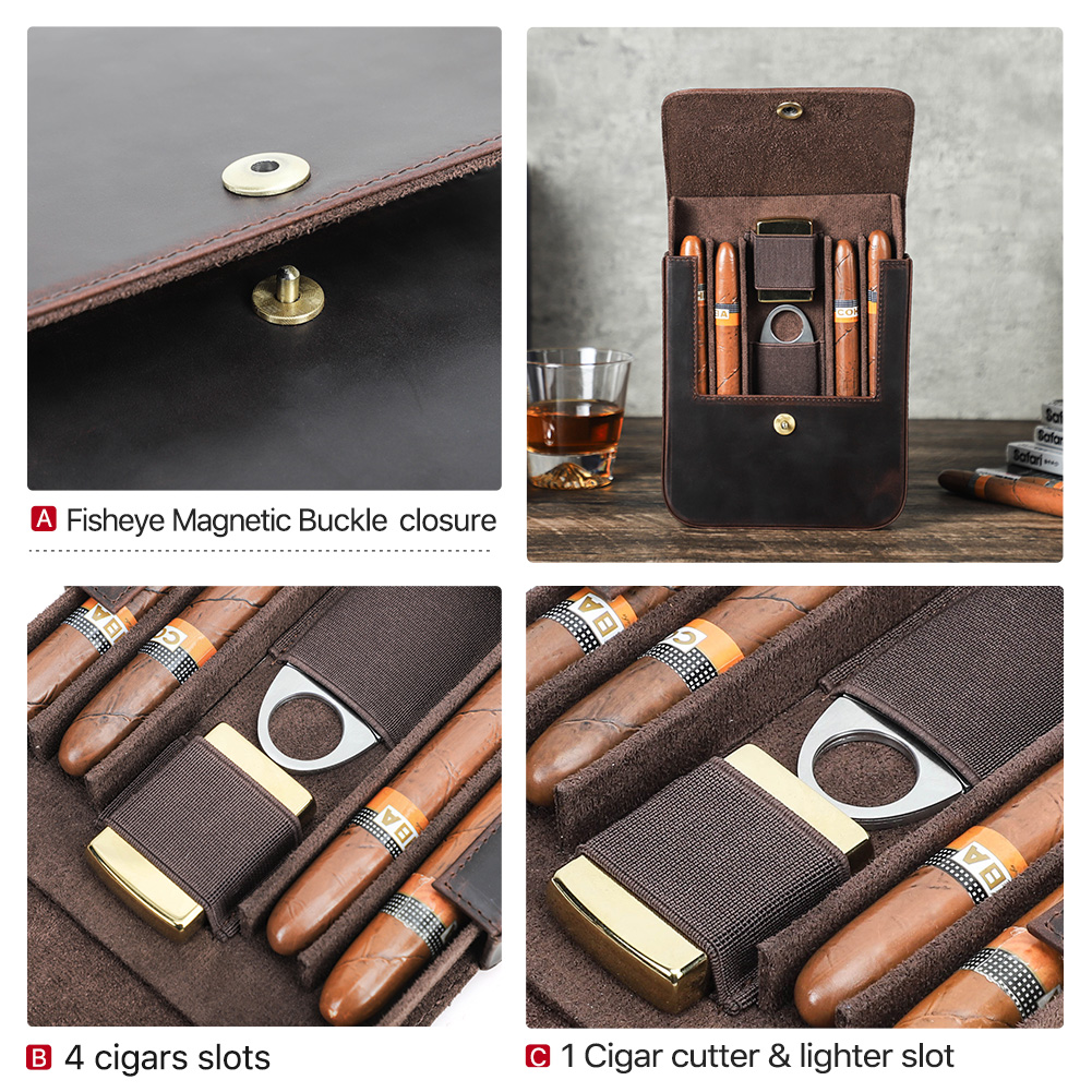 CONTACT'S FAMILY Boîte à cigar - Leather Work Leather avis et prix